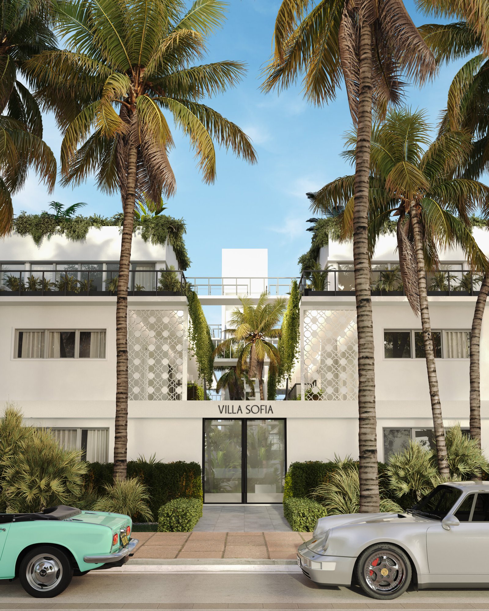 Villa Sofia entrance rendering