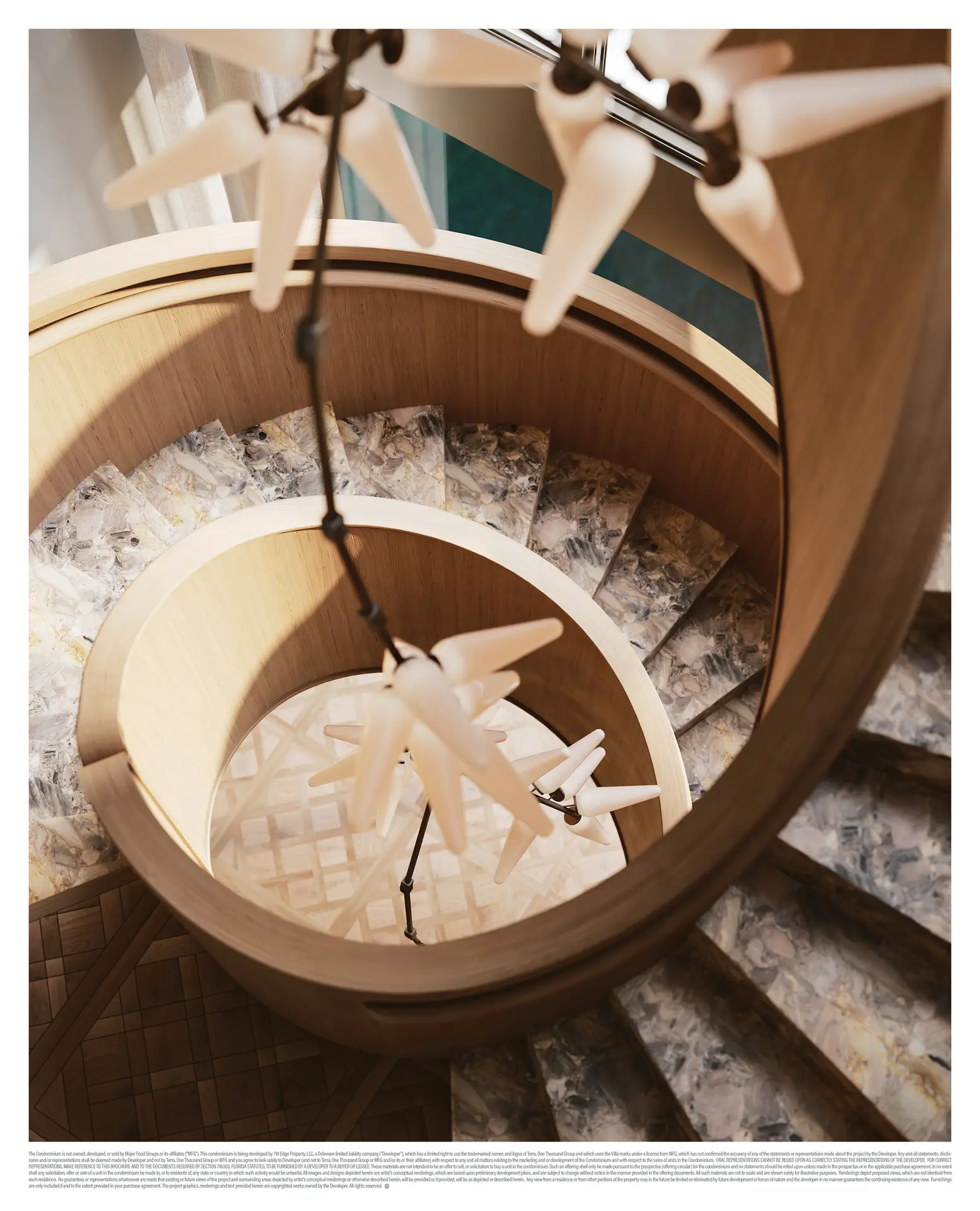 Villa Miami Edgewater — Spiral staircase aerial view