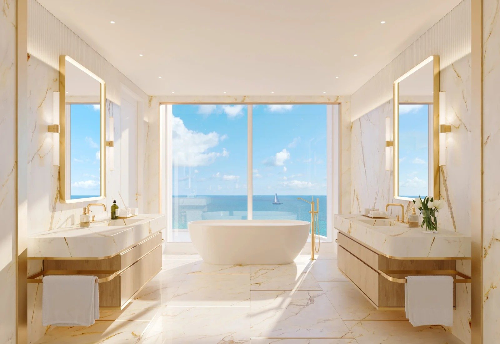 Ritz-Carlton Residences - Primary Bathroom